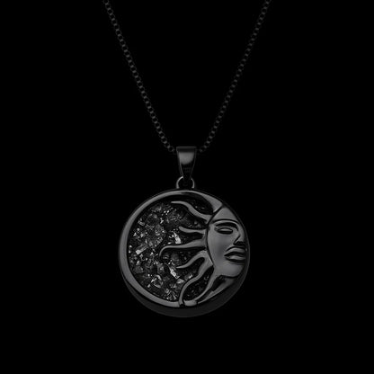 Sun Druse Necklace #2089.1
