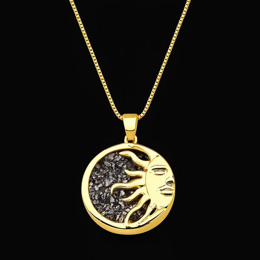Sun Druse Necklace #2089.1