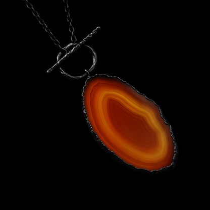 Agate Slice Necklace #2020.1