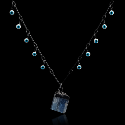Rough Crystal end Necklace #2069.1