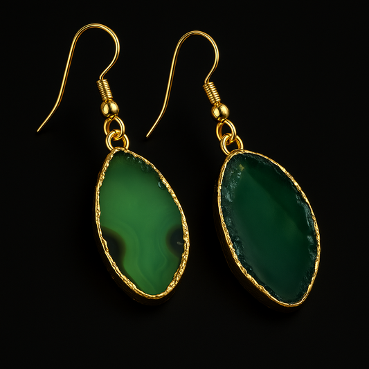 Agate Slice Earring #1514.1