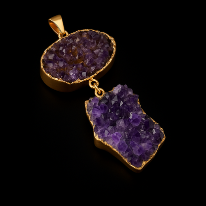 Double Amethyst Pendant #4.1