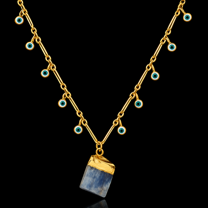 Rough Crystal end Necklace #2069.1