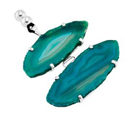 Agate Slice Pendant #1.1