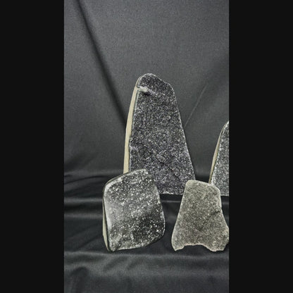 Black Amethyst Cut Bases – Wholesale Lot 5.15 kg (≈ 11.35 lb)