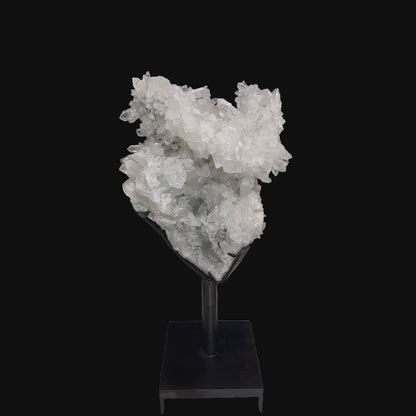 Clear Quartz Monument on Custom Iron Base – 151cm | 242.8kg