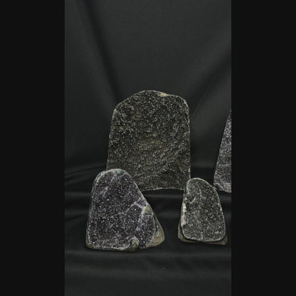 Black Amethyst Cut Bases – Wholesale Lot 4.95 kg (≈ 10.9 lb)