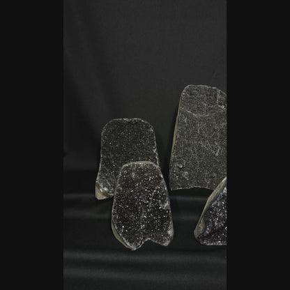 Black Amethyst Cut Bases – Wholesale Lot 4.45 kg (≈ 9.8 lb)