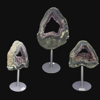 Amethyst Agate Portal Set – 44cm | 37.5cm | 32.5cm | 9.08kg total