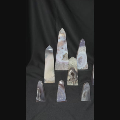 Agate Obelisks – Wholesale Lot 4 kg (≈ 8.8 lb)