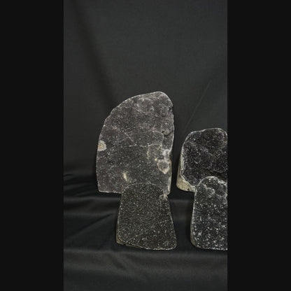 Black Amethyst Cut Bases – Wholesale Lot 4.95 kg (≈ 10.9 lb)