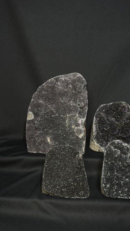 Black Amethyst Cut Bases – Wholesale Lot 4.95 kg (≈ 10.9 lb)