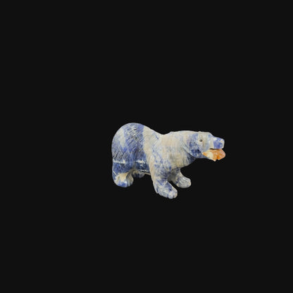 Sodalite Grizzly Bear – 12cm | 1.56kg