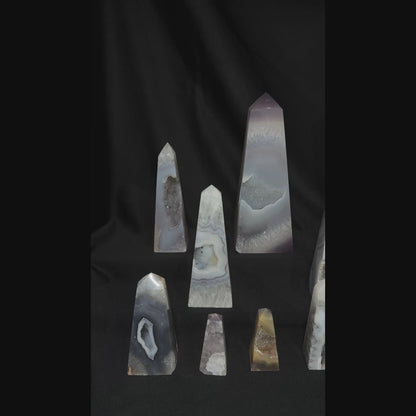 Agate Obelisks – Wholesale Lot 4 kg (≈ 8.8 lb)