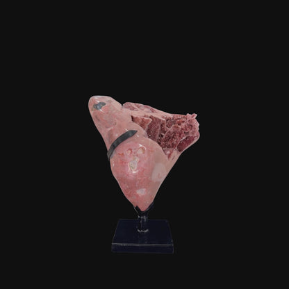 Grand Pink Amethyst Druze on Custom Metal Stand – 39cm | 12kg