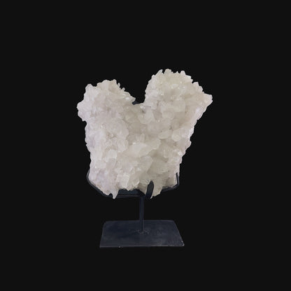 Large Clear Quartz Cluster on Custom Metal Stand – 45cm | 16.20kg