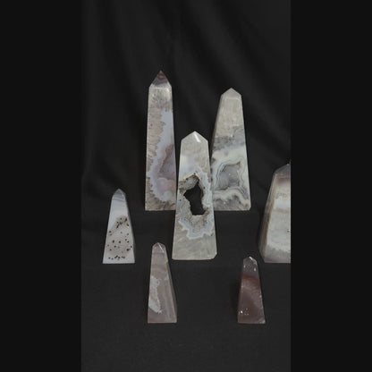 Agate Obelisks – Wholesale Lot 3.12 kg (≈ 6.88 lb)