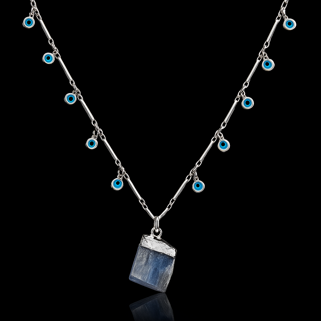 Rough Crystal end Necklace #2069.1