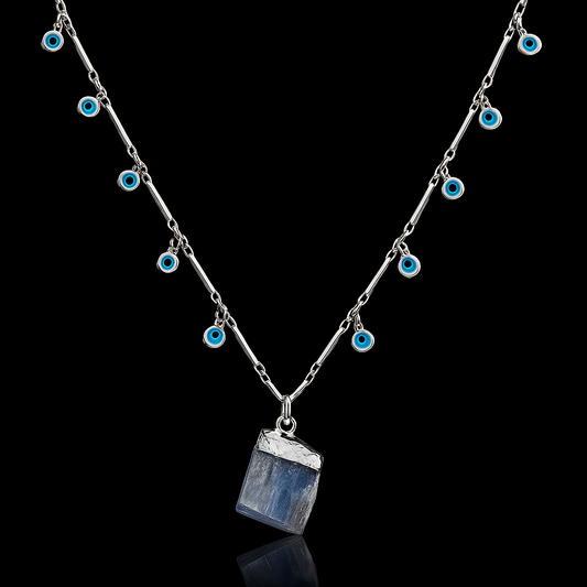 Rough Crystal end Necklace #2069.1