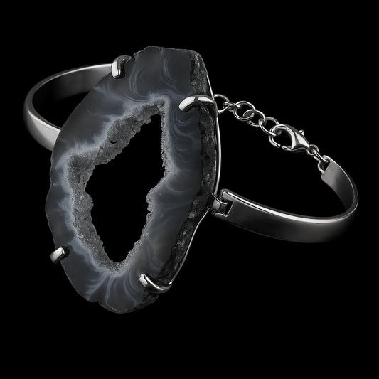 Natural Geode Bracelet #1007.1